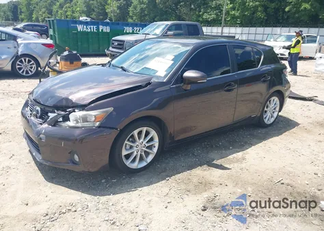 2012 Lexus Ct 200H Premium из США, поврежденный, VIN JTHKD5BH8C2063593